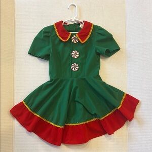 Girls Size Small Elf Christmas Costume